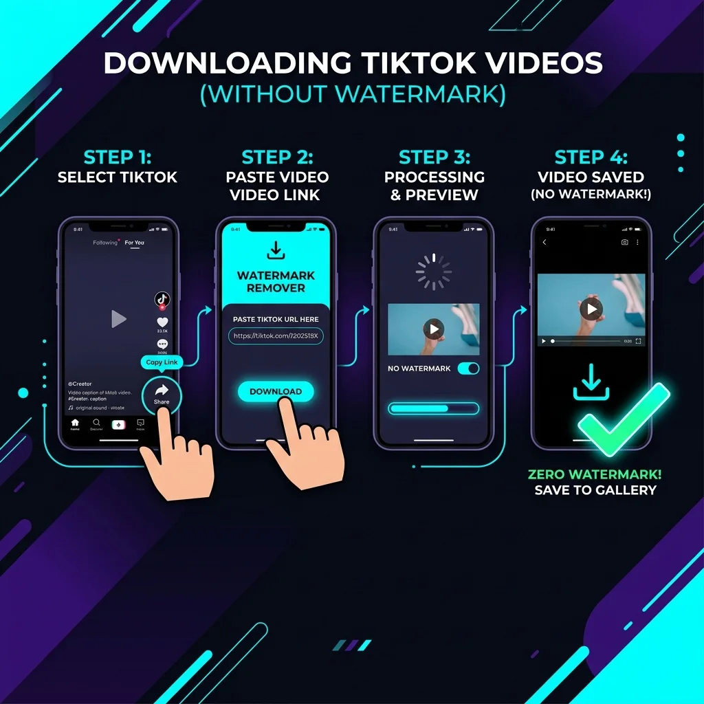 Detailed step by step interface guide on mobile and PC screen for TikTok